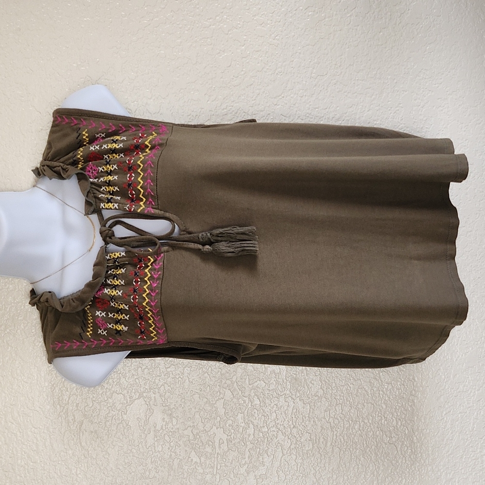 ALWAYS INDIGO SLEEVELESS CROP TOP SIZE: M